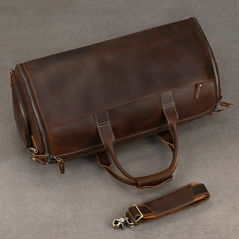 Horse Leather Folding Suit Storage Dry Travel Bags