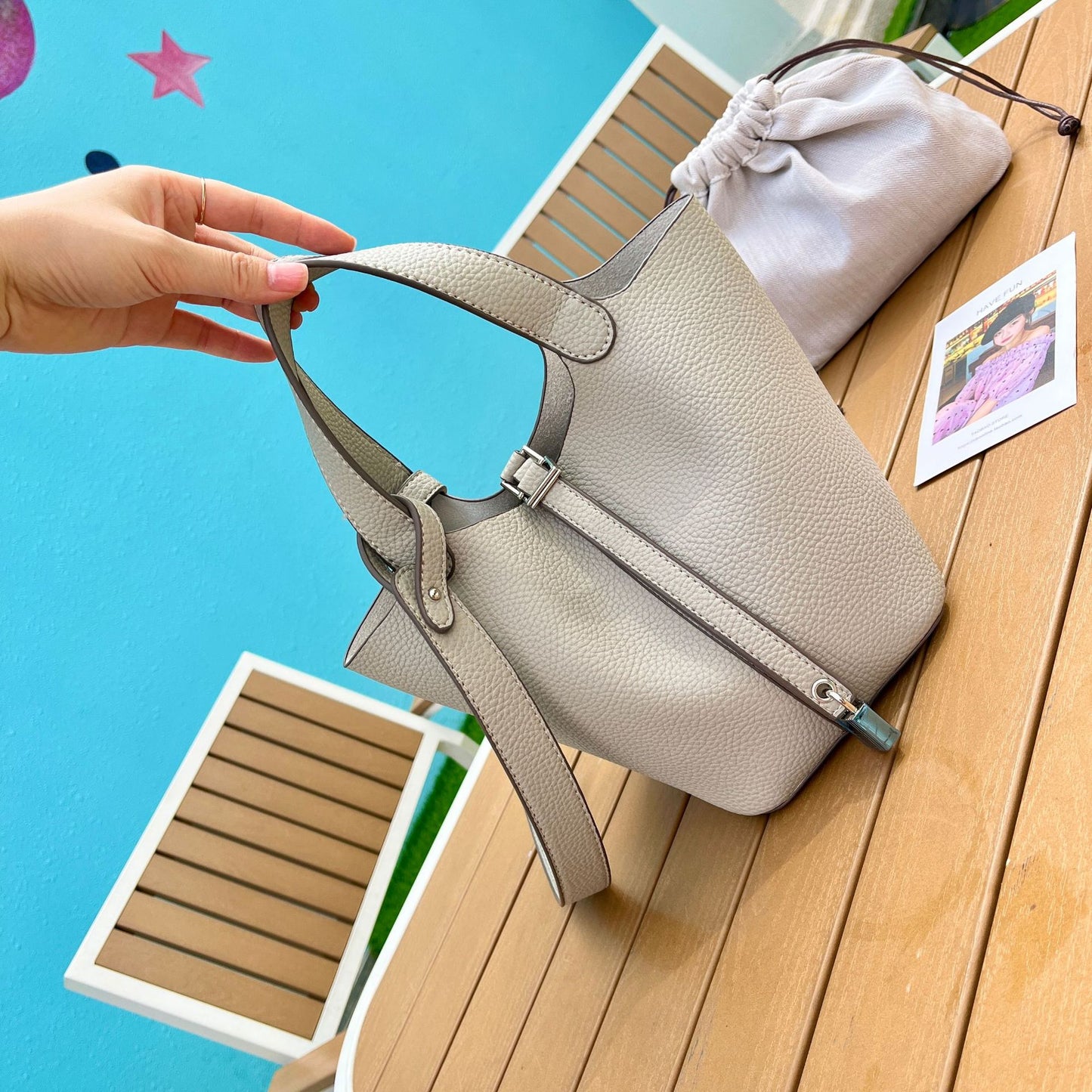 Women's Vegetable Basket Artificial Leather Textured Liner Handbags