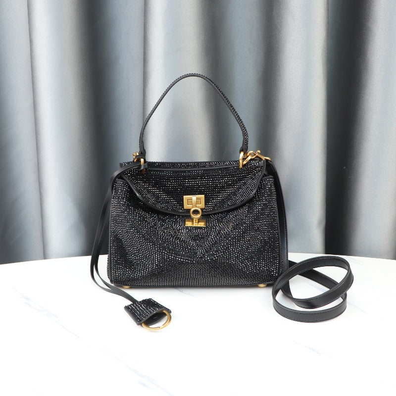 Women's Diamond Light Luxury Shiny Rhinestone Kelly Tote Bags