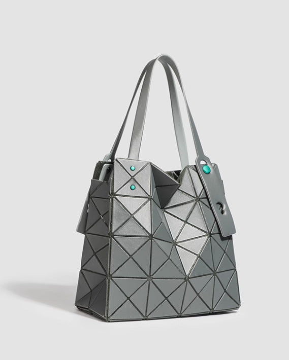 Women's September Underarm Geometric Diamond Pattern Box Shoulder Bags