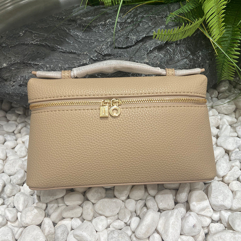 Italian Brown Gold Lunch Box Portable Crossbody Bags