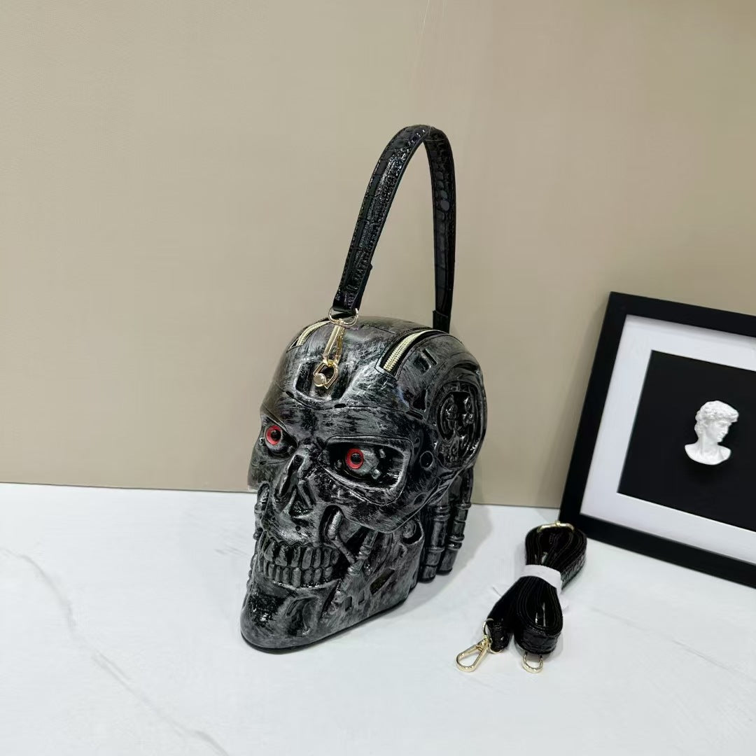 Women's Goth Skull Funny Halloween Style Tassel Shoulder Bags
