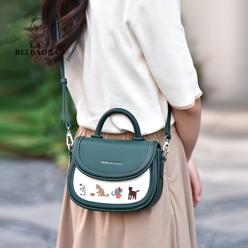 Women's Source Niche Design Fashion Saddle Crossbody Bags