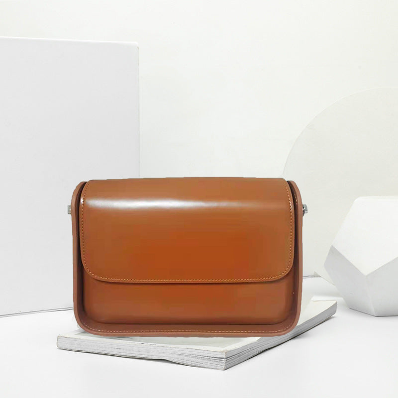 Women's Genuine Leather Minority Fashion Design Retro Shoulder Bags