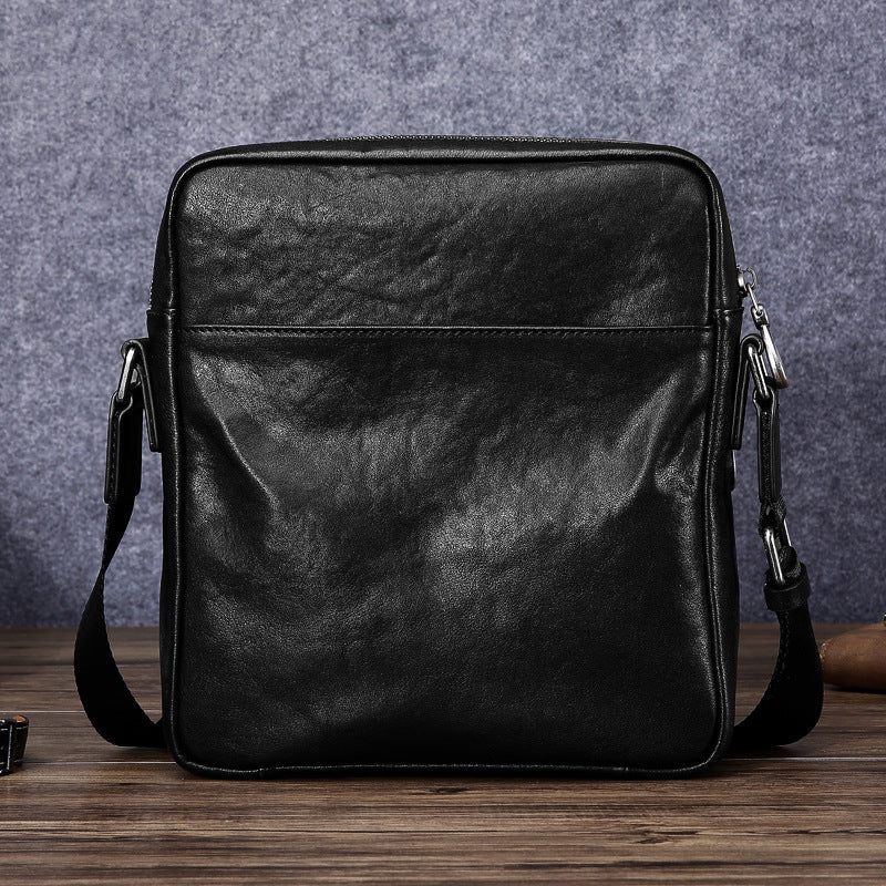 Men's Business First Layer Cowhide Genuine Leather Men's Shoulder Bags