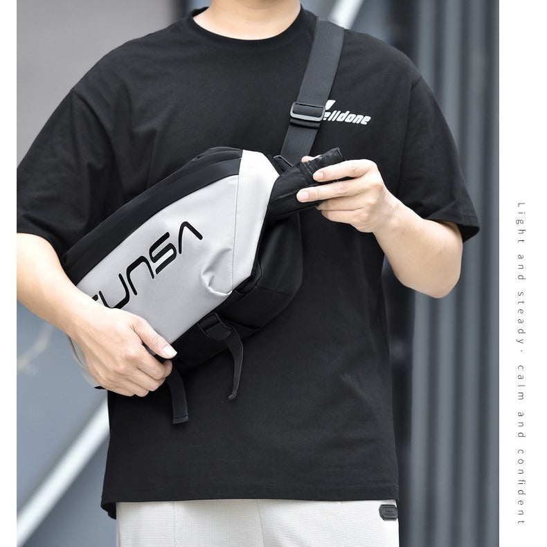 Men's Large Capacity Inch Trendy City With Men's Messenger Bags