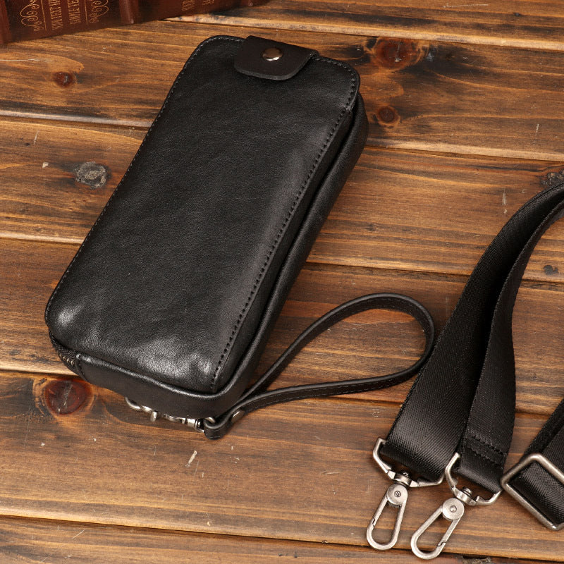 Men's Genuine Leather Summer Multifunctional Cattle Tide Men's Messenger Bags