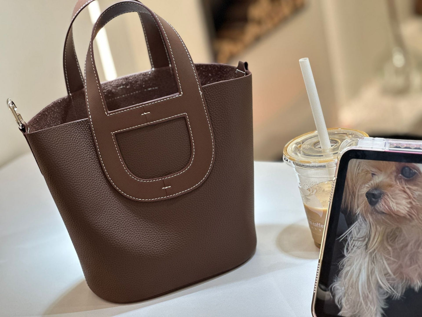 Women's Nose Vegetable Basket Layer Cowhide Large Handbags