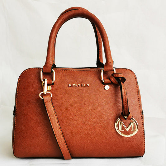 Women's Pillow Fashion Cross Pattern Leather Handbags