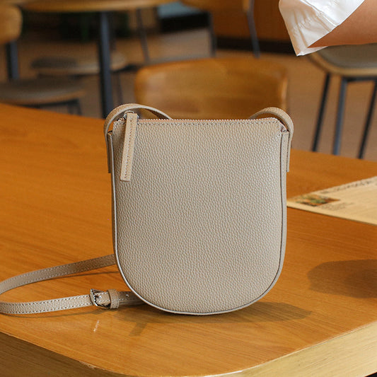 Women's First Layer Cowhide For Cell Minority Crossbody Bags