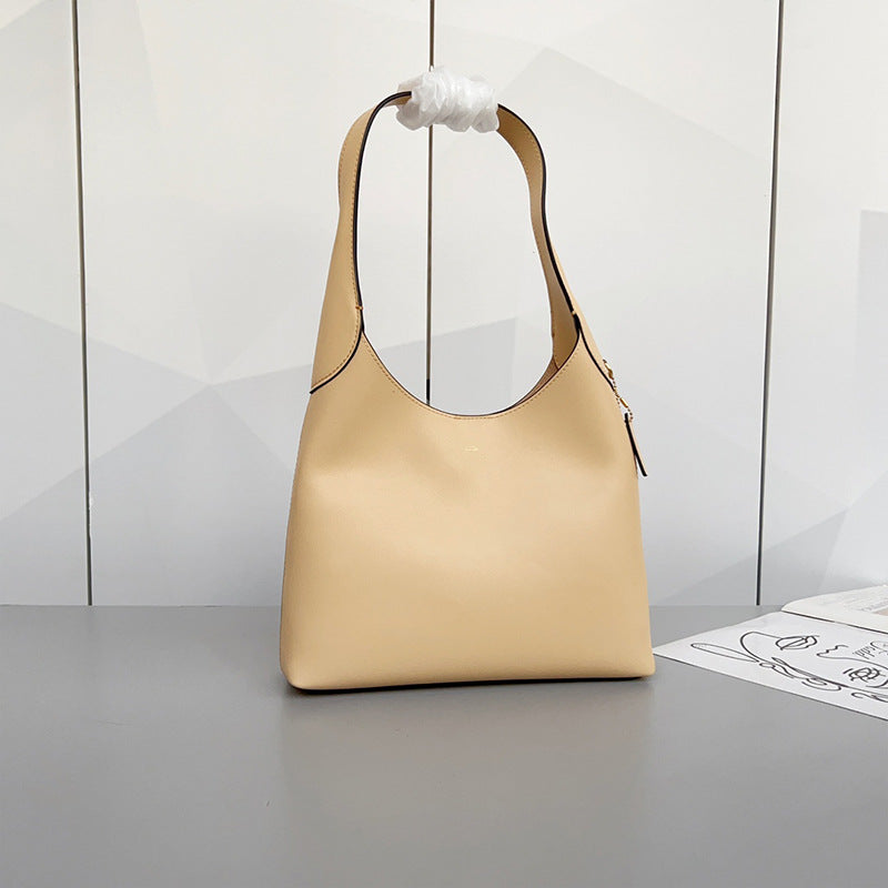 Women's Genuine Leather Retro Underarm Shopping For Crossbody Bags