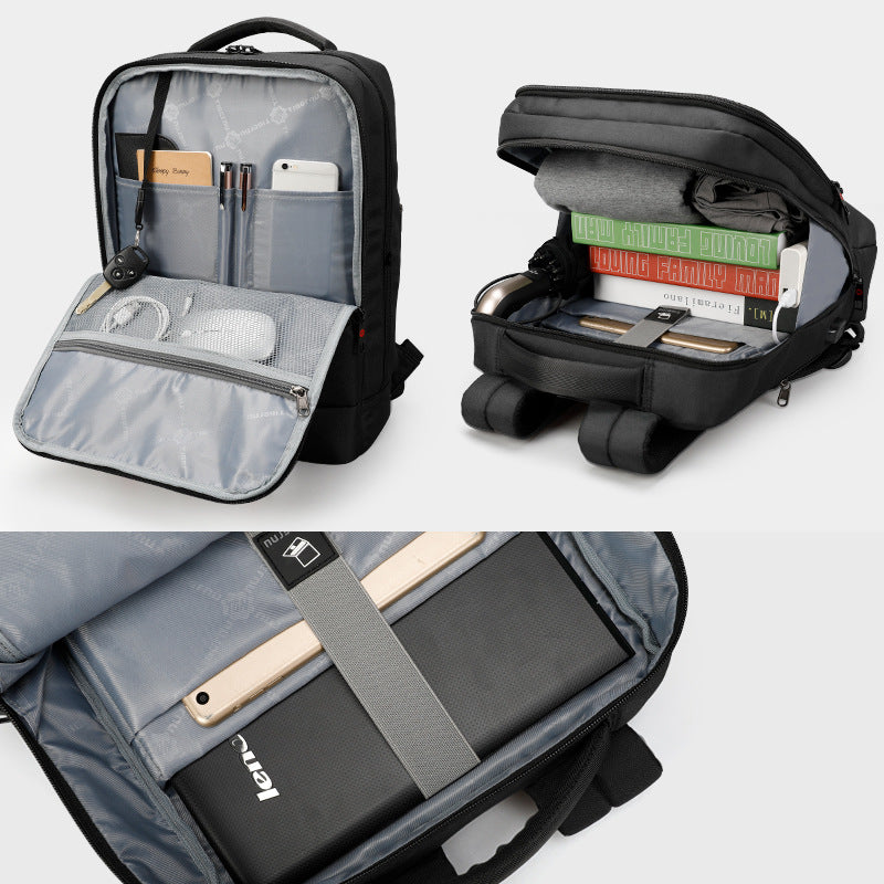 Men's Commuter Large Capacity Trendy Business Waterproof Backpacks