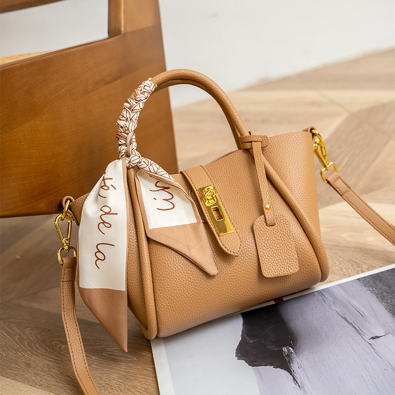 Women's Genuine Leather Female Good-looking Design Pastoral Handbags