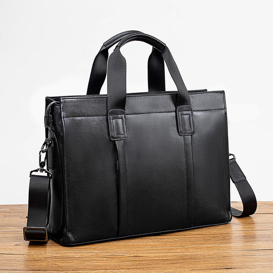 Men's First Layer Cowhide Large Capacity Business Men's Briefcases