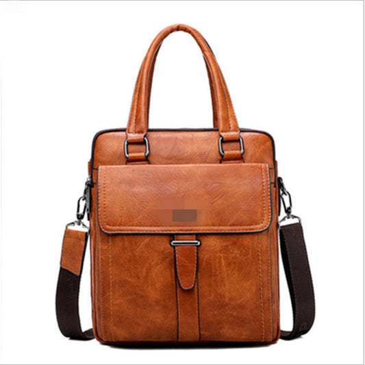 Men's Horizontal Business Retro Large Capacity Men's Messenger Bags