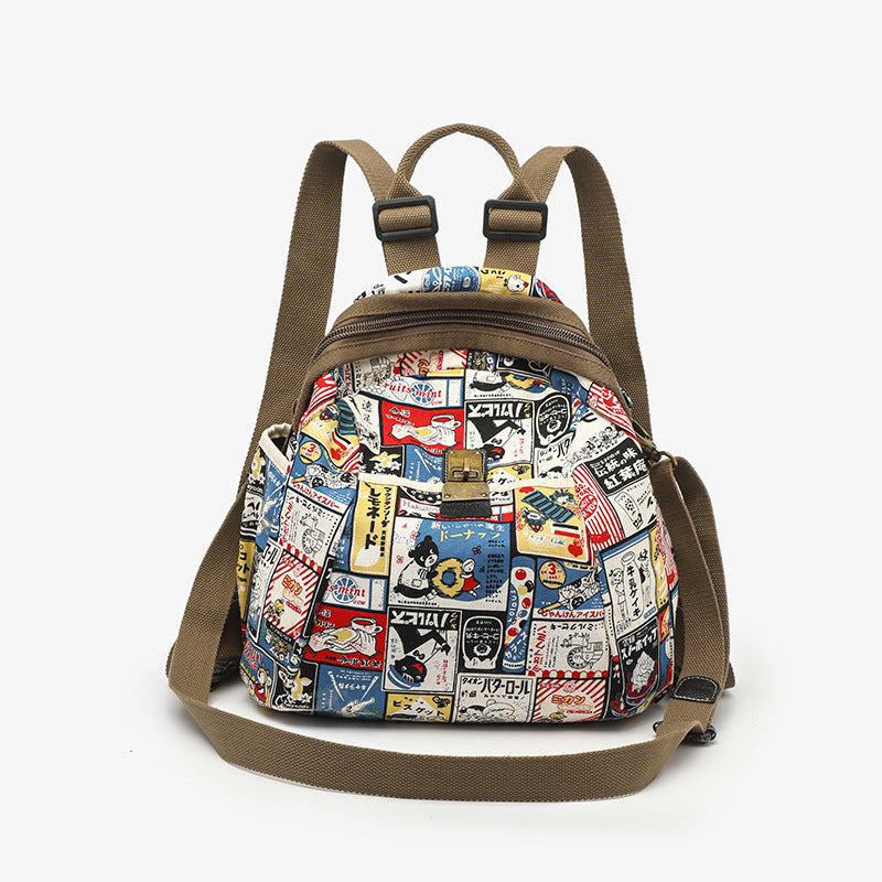Unique Graceful Fashionable Cotton Linen Leisure Backpacks