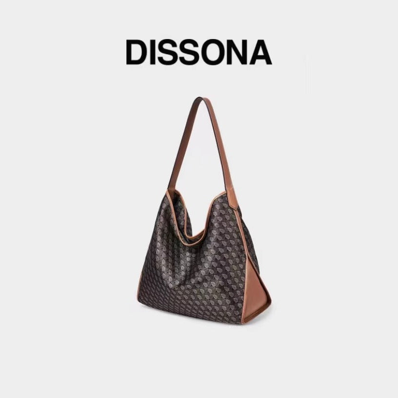 Women's Lucky Silk Pouch Monogram Commuter Underarm Shoulder Bags