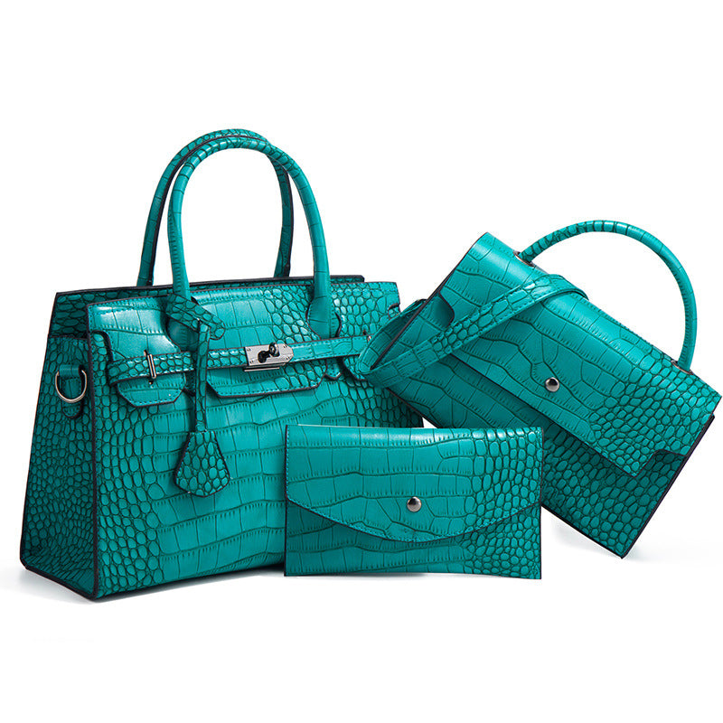 Print Fashion Trend Large Capacity Three-piece Handbags