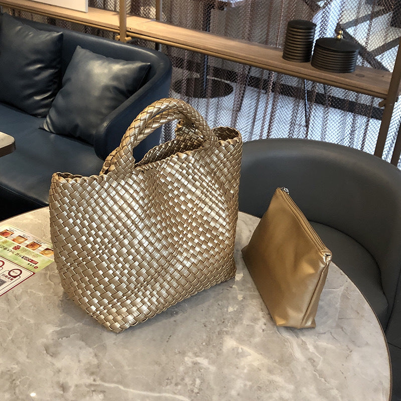 Women's Handmade Woven Portable Large Capacity Tote Bags