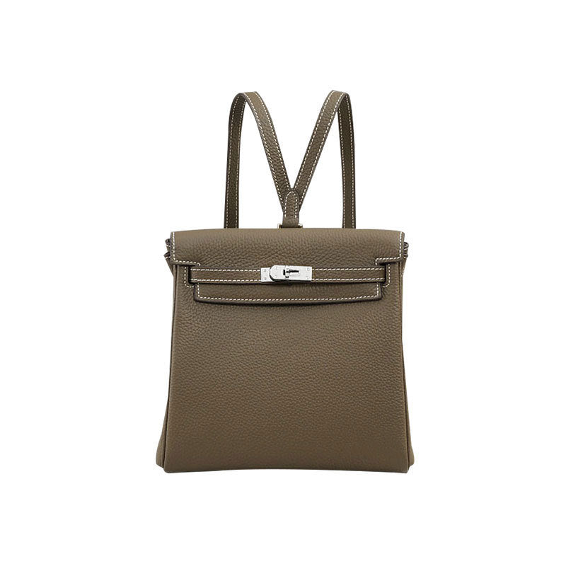 Women's Slouchy Kelly Fashion Genuine Leather Backpacks