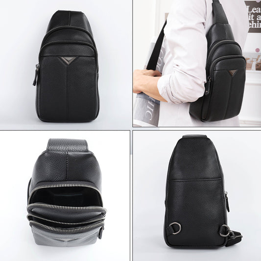 Men's Genuine Leather Business Multifunction First Layer Men's Messenger Bags