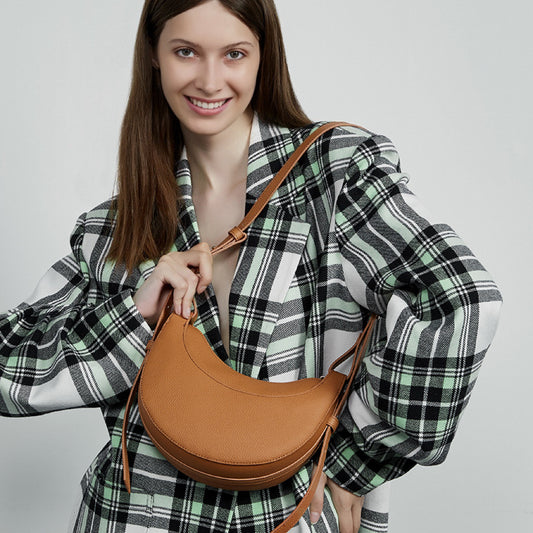 Women's Layer Cowhide Design Advanced Texture Selenodont Crossbody Bags
