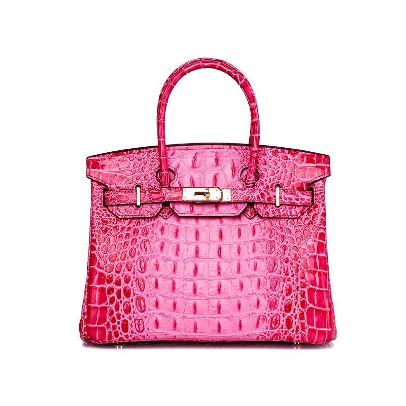 Women's Classic Fashion Genuine Leather Platinum Handbags