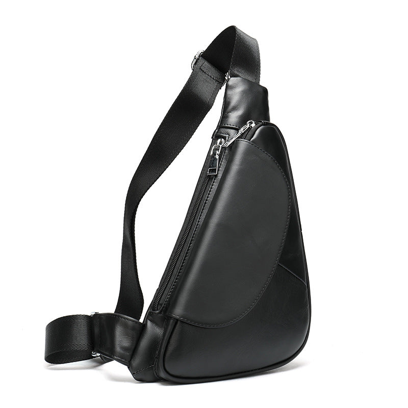 Classic Retro First Layer Cowhide Leather Men's Messenger Bags