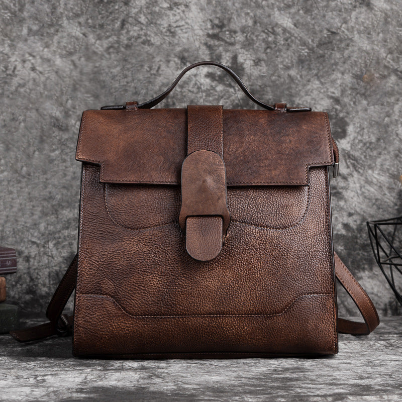 Women's Cowhide Vintage Chinese Fashion Genuine Leather Shoulder Bags