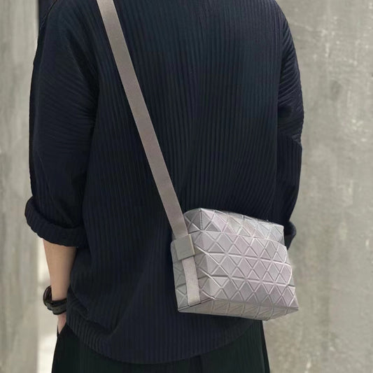 Moon Unisex Geometric Diamond Pattern One Crossbody Bags