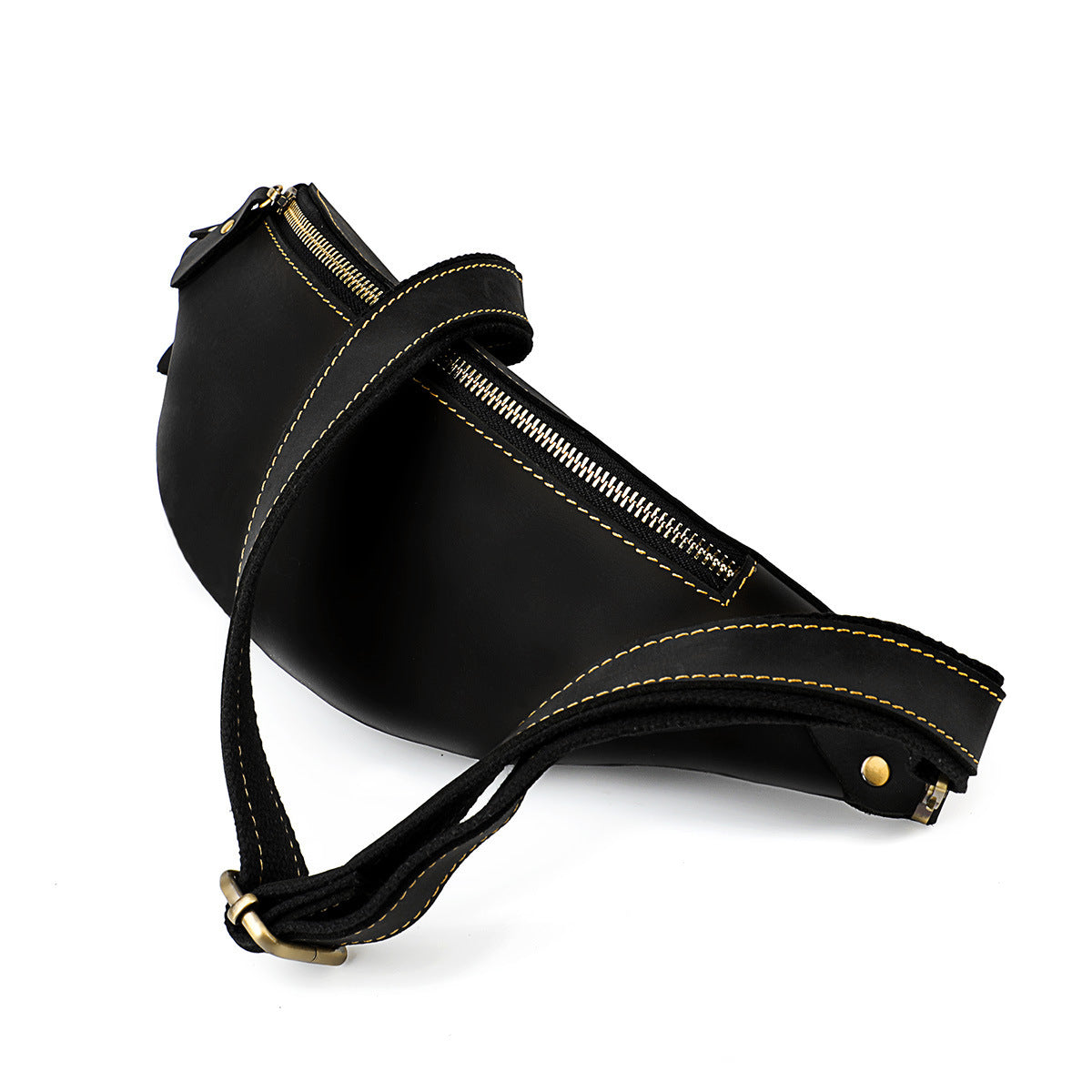 Men's Retro Crazy Horse Leather Multifunctional Men's Waist Packs