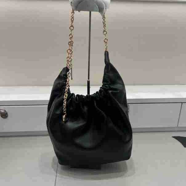 Popular Home Garbage Pleated Soft Cowhide Bags