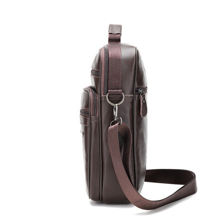 Men's Graceful Innovative Leather Commuter Mobile Men's Shoulder Bags