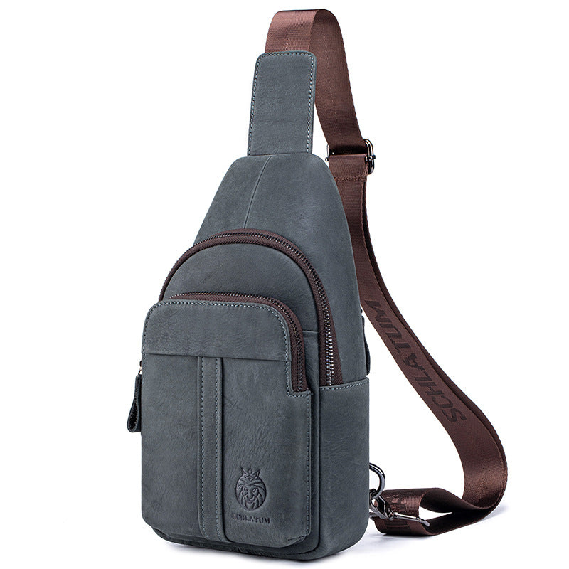 Men's Genuine Leather Retro First Layer Cowhide Shoulder Bags