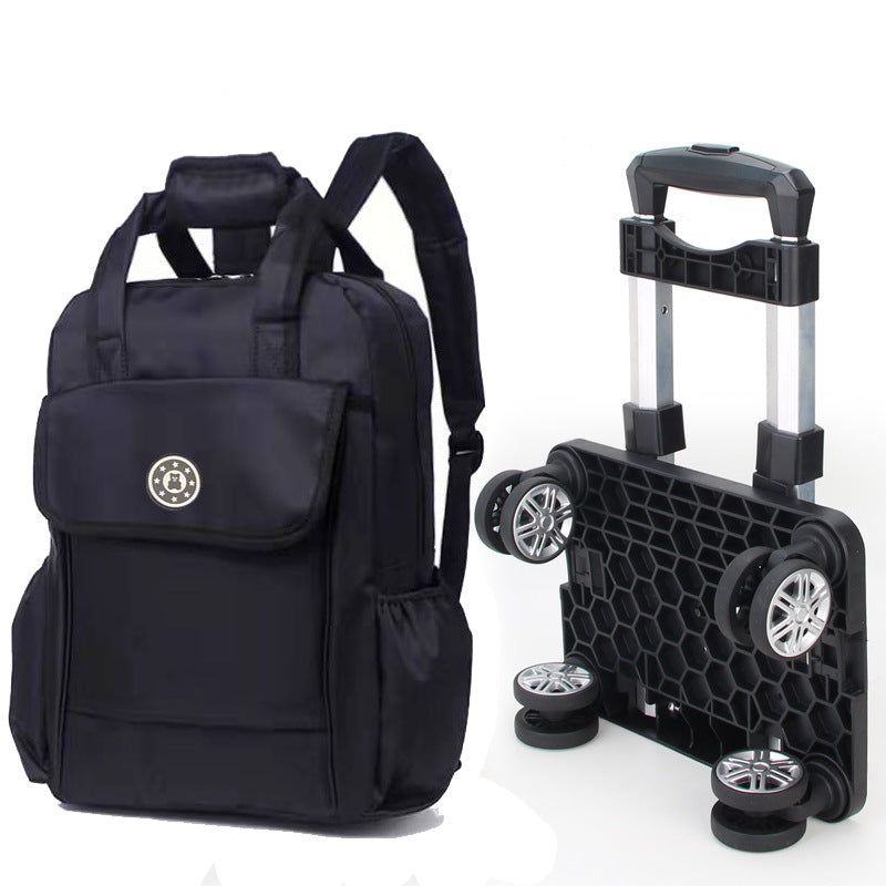 Men's Charming Large Capacity Black Boarding Travel Bags