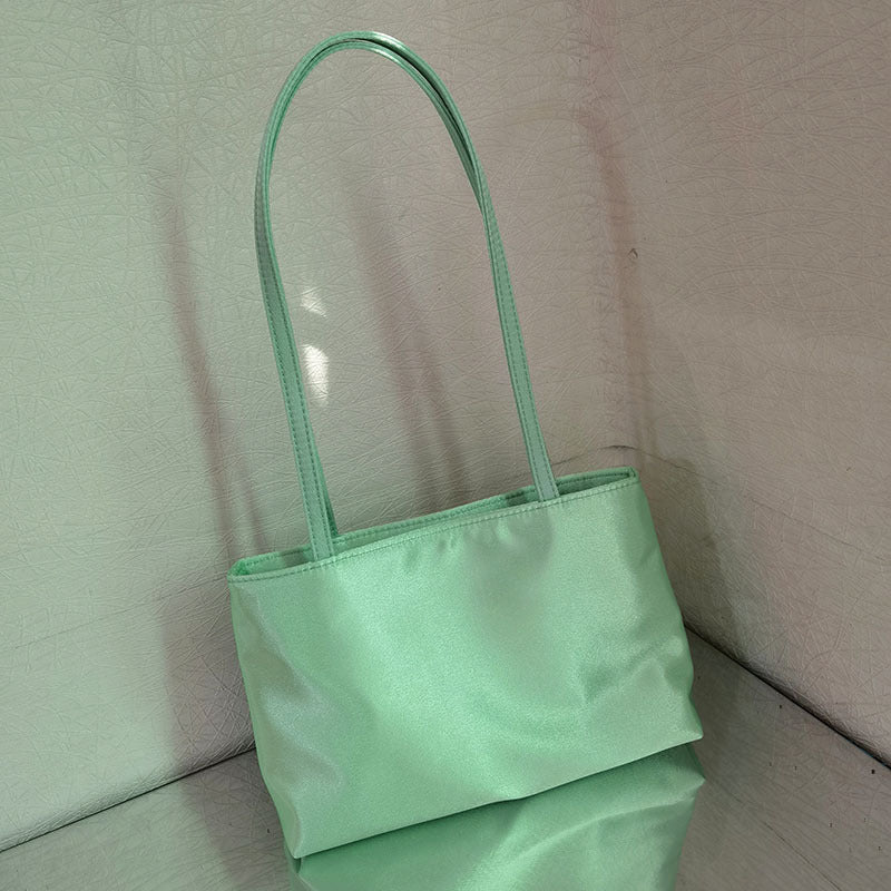 Interest Light Luxury Satin Portable Underarm Tote Bags