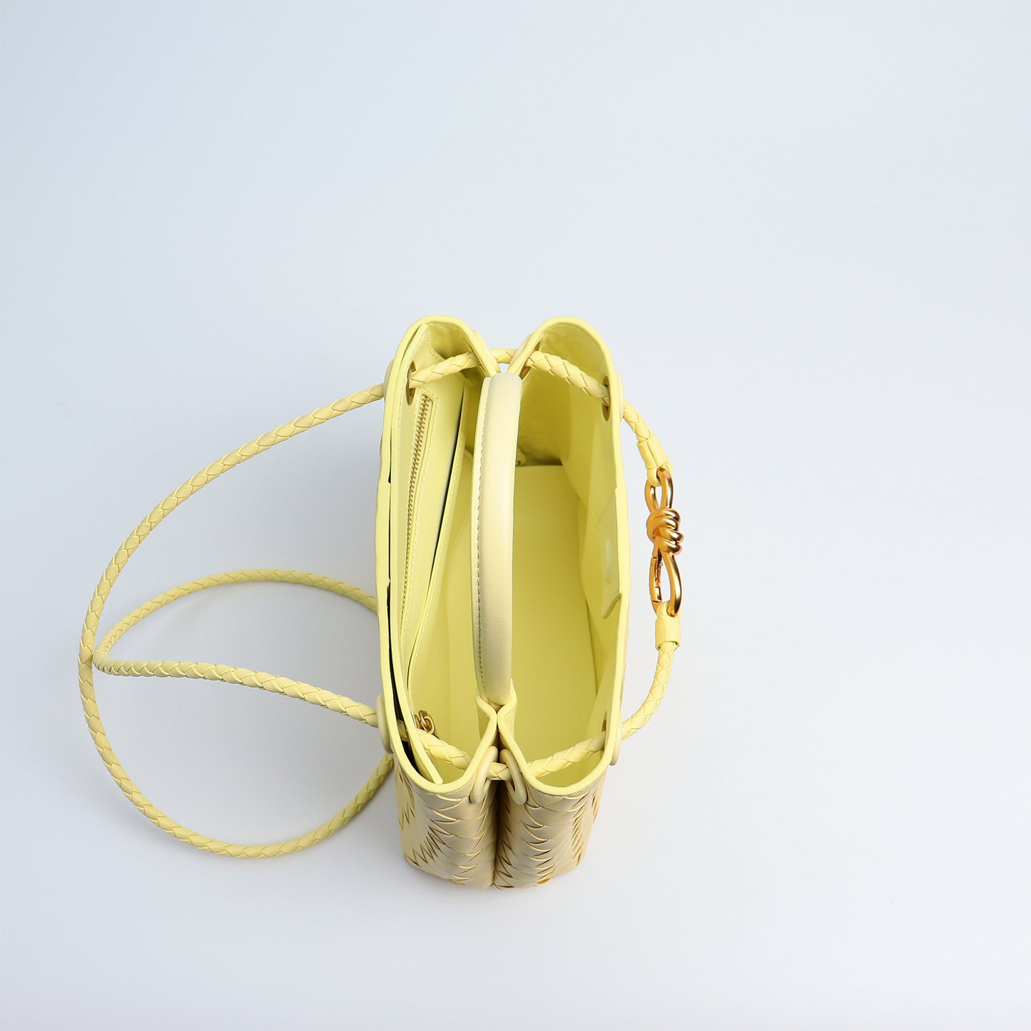 Women's Trendy Fashion Rhombus Genuine Leather Woven Shoulder Bags