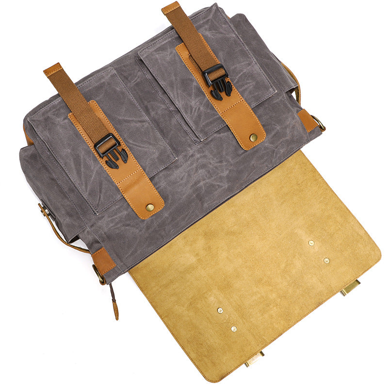 Men's Fashion Large Capacity American Retro Waterproof Men's Messenger Bags