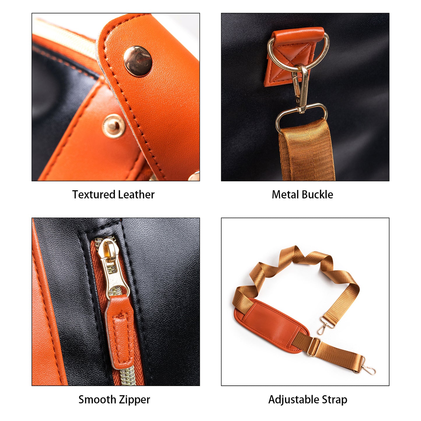 Women's Classic Portable Folding Clothing Side Luggage