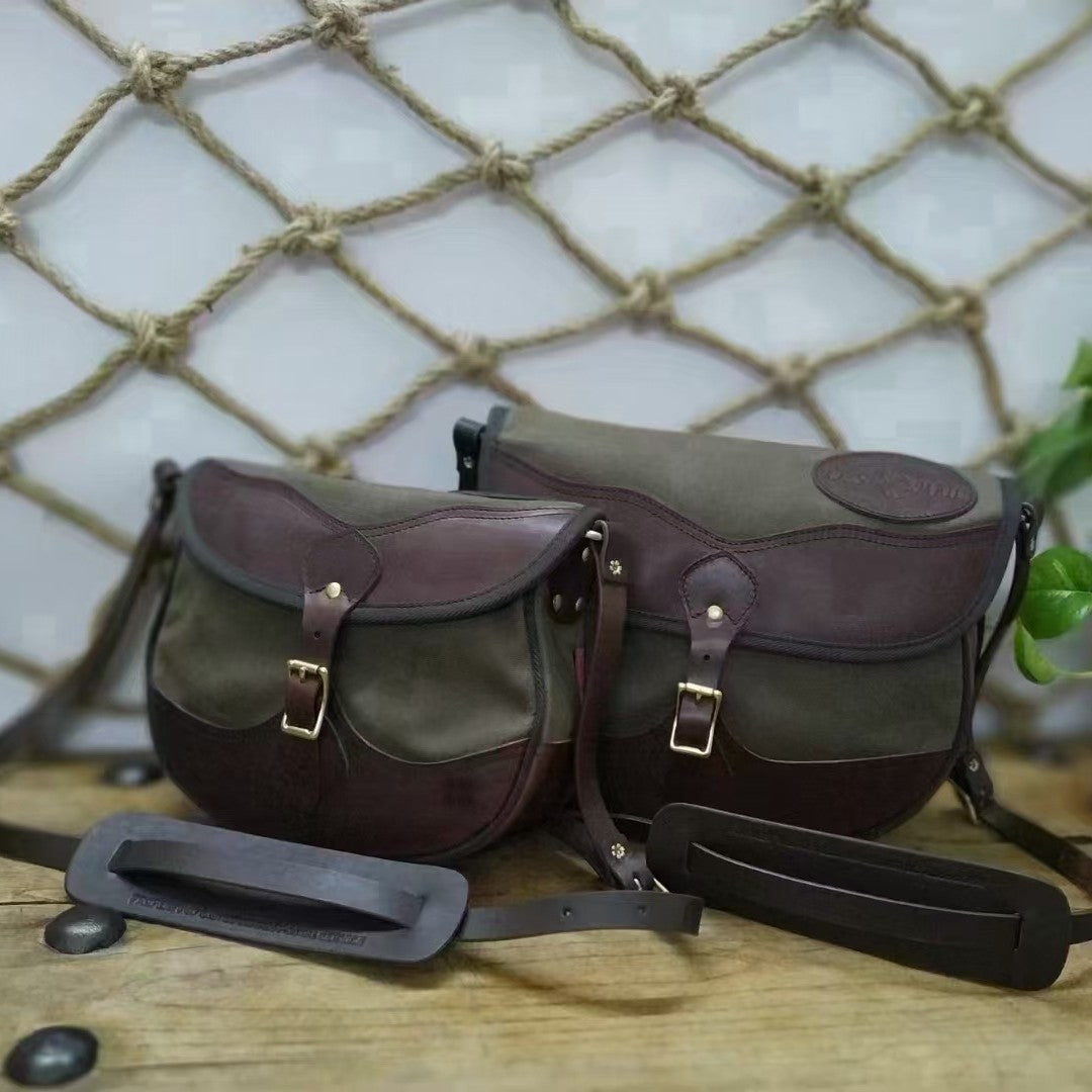 Women's & Men's & American Vintage Oil Wax Waterproof Canvas Shell Men's Shoulder Bags