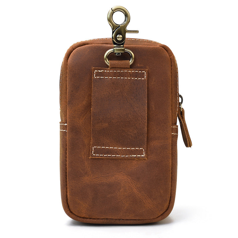 Men's Fashion Genuine Leather Leisure Multifunctional Wear Men's Waist Packs