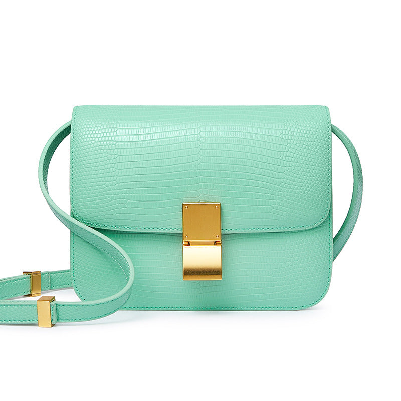 Women's High Quality Genuine Leather Lizard Pattern Crossbody Bags