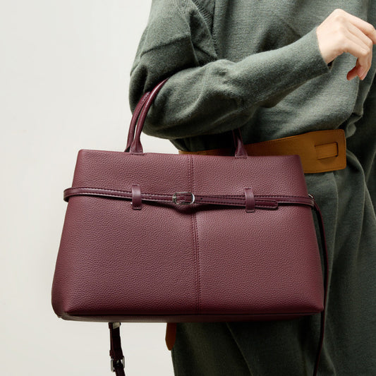 Women's High-grade Leather Large Capacity Commuter Crossbody Bags