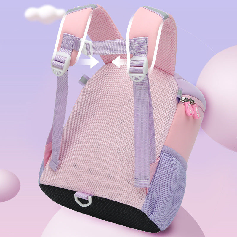Children's Primary Bow Spine Protection Breathable Comfortable Elementary School Students' Schoolbags