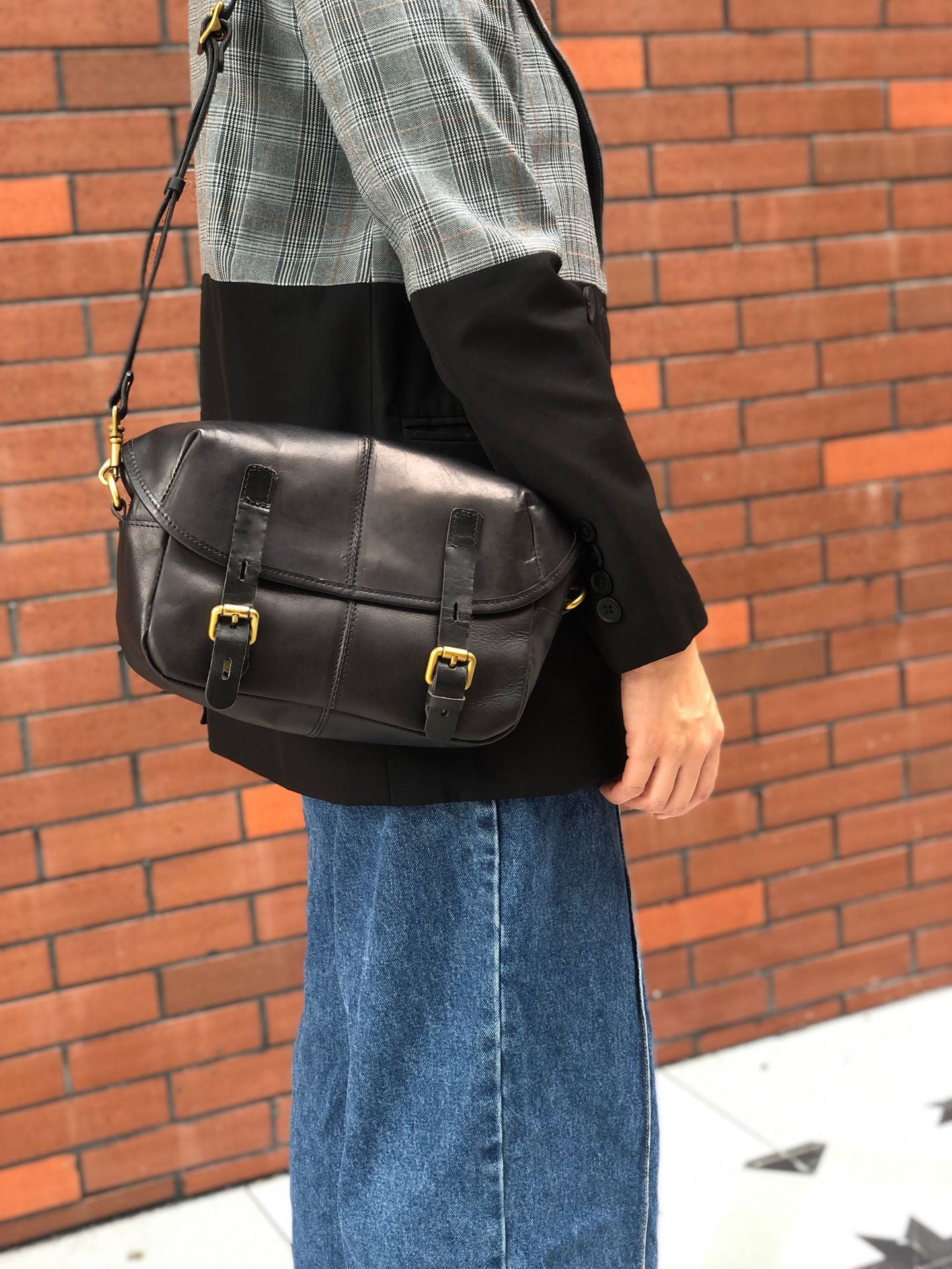 Women's & Men's & First Layer Leather Vintage American Men's Messenger Bags