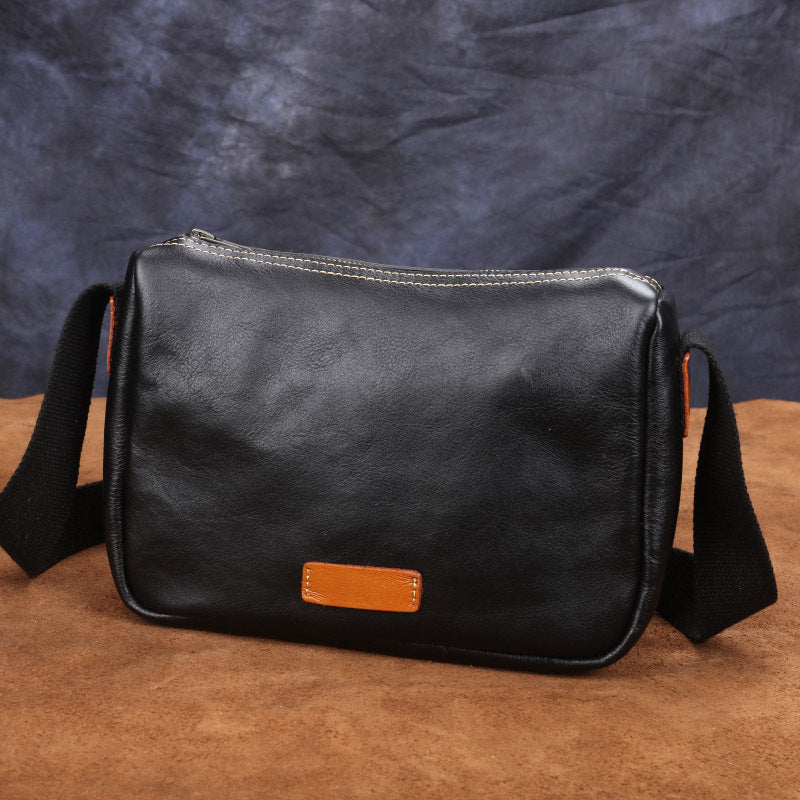Men's Fashion High-grade Genuine Leather Vegetable Tanned Men's Messenger Bags