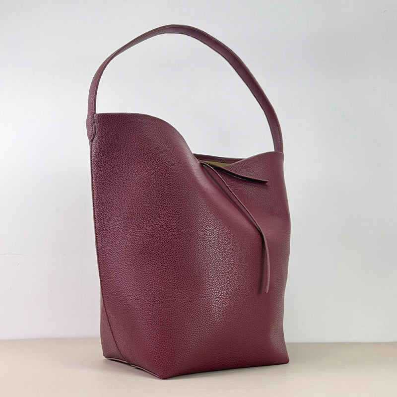 Large Capacity Underarm High Sense Light Bucket Bags