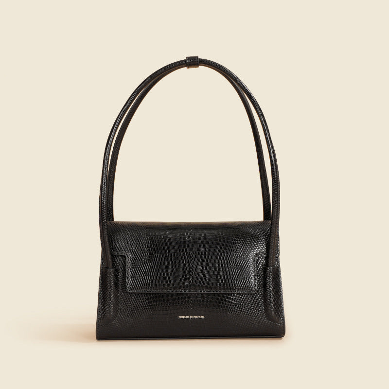 Women's Minority Design Lizard Pattern Genuine Leather Bags