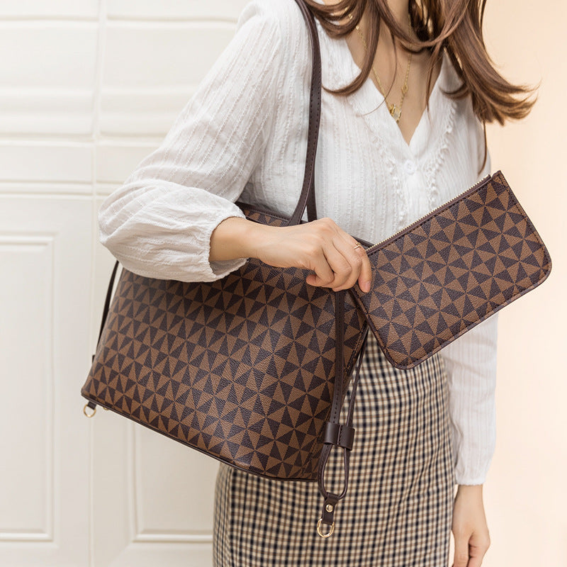 Women's High-grade Large Capacity Commuter Presbyopic Two-piece Shoulder Bags