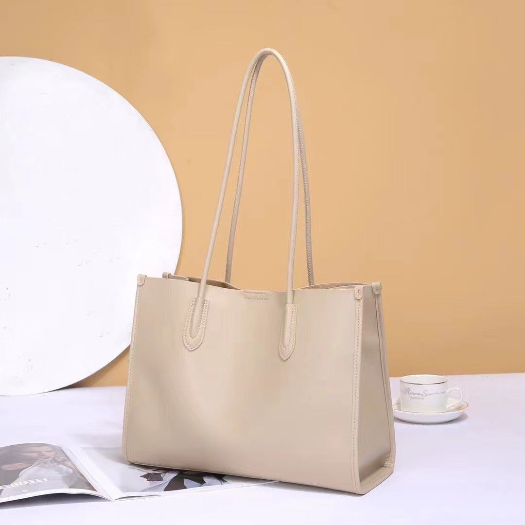 Cowhide Soft Commuter Female Large Capacity Shoulder Bags